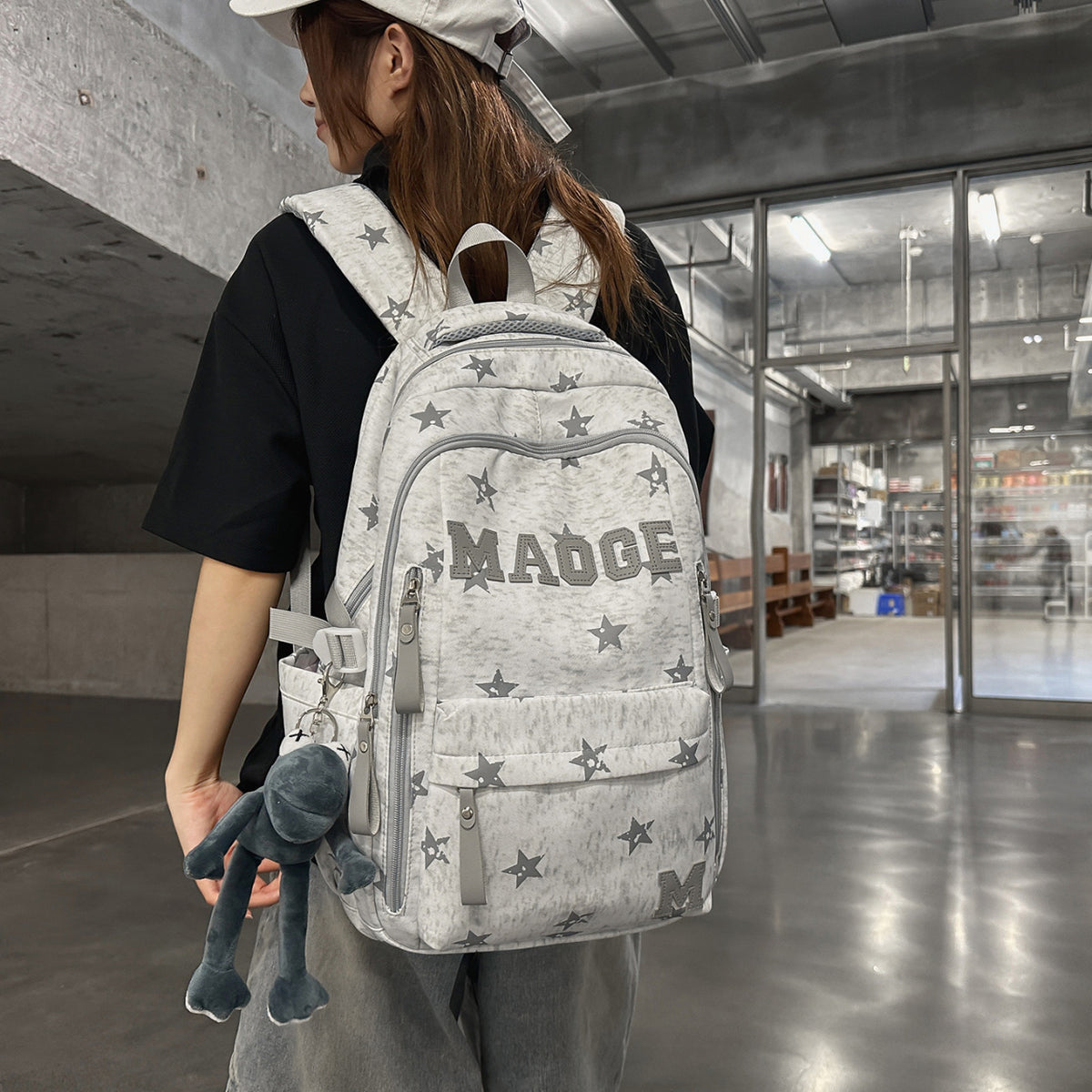 Trendige Multi-Taschen Rucksack Brehn