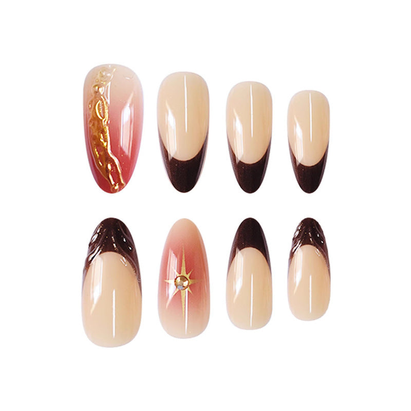 Künstlerisches Gel Press-On Nagelkunst Brehn