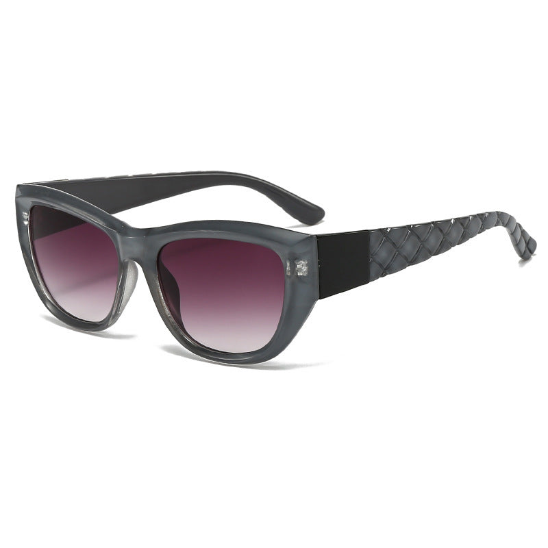 Damen Cat-Eye Sonnenbrille mit elegantem, transparentem Rahmen Brehn