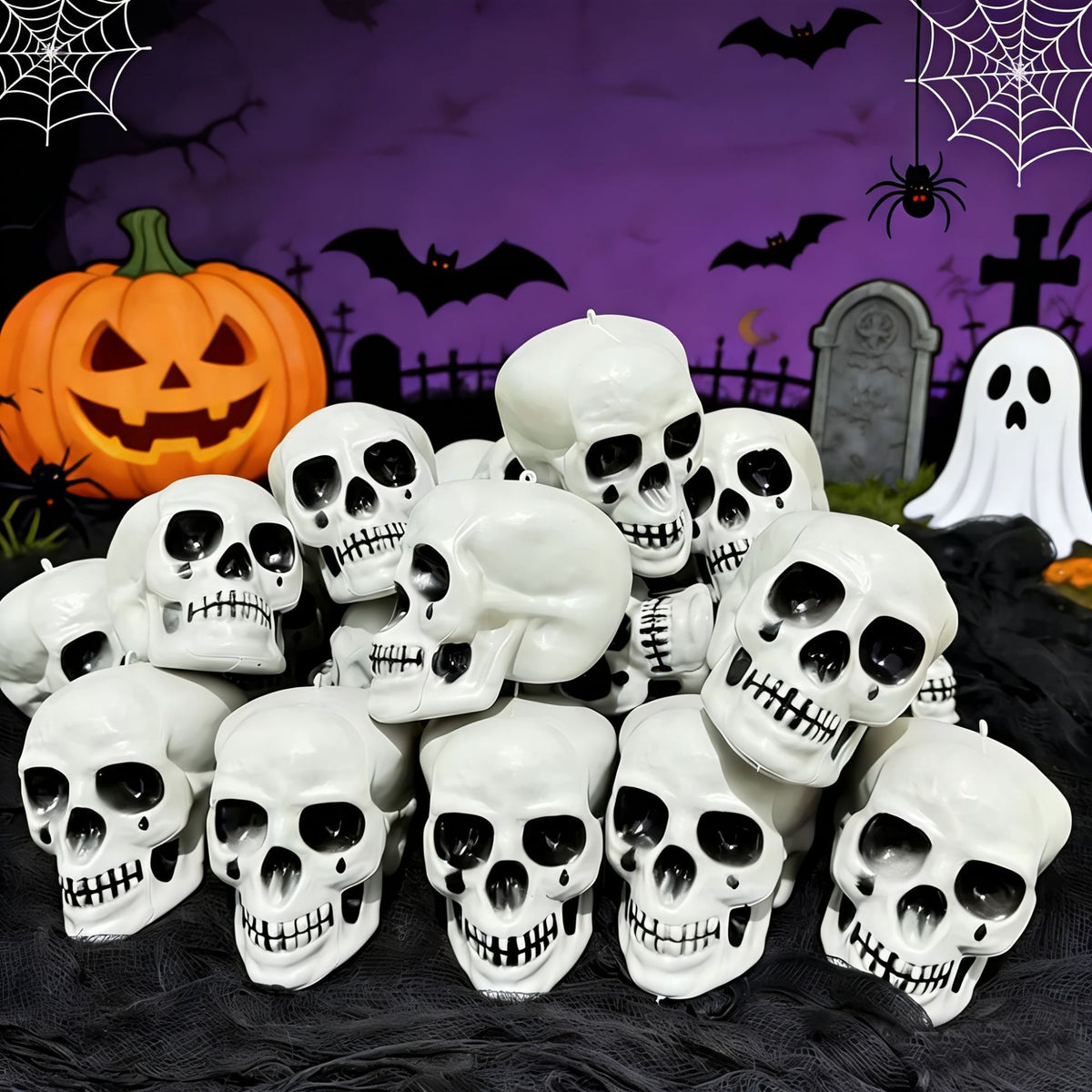Gruselige Dekoration Totenkopf