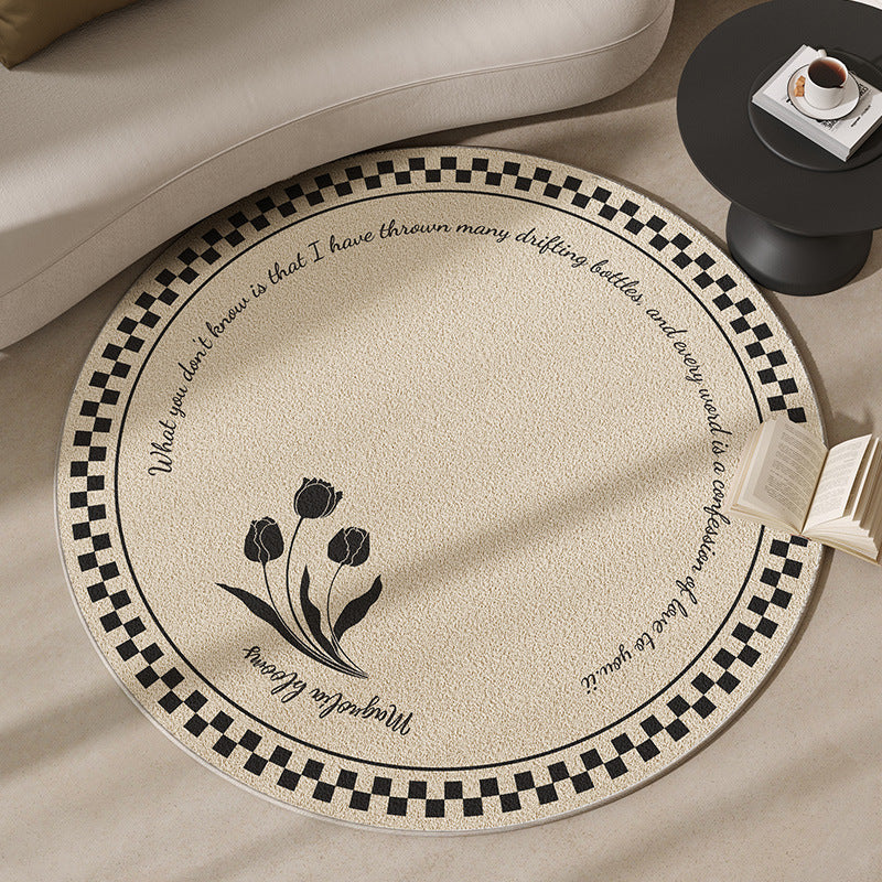 Runder Motivationsbereichsteppich Brehn