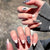 Themenbezogene grafische Nageldesigns Brehn