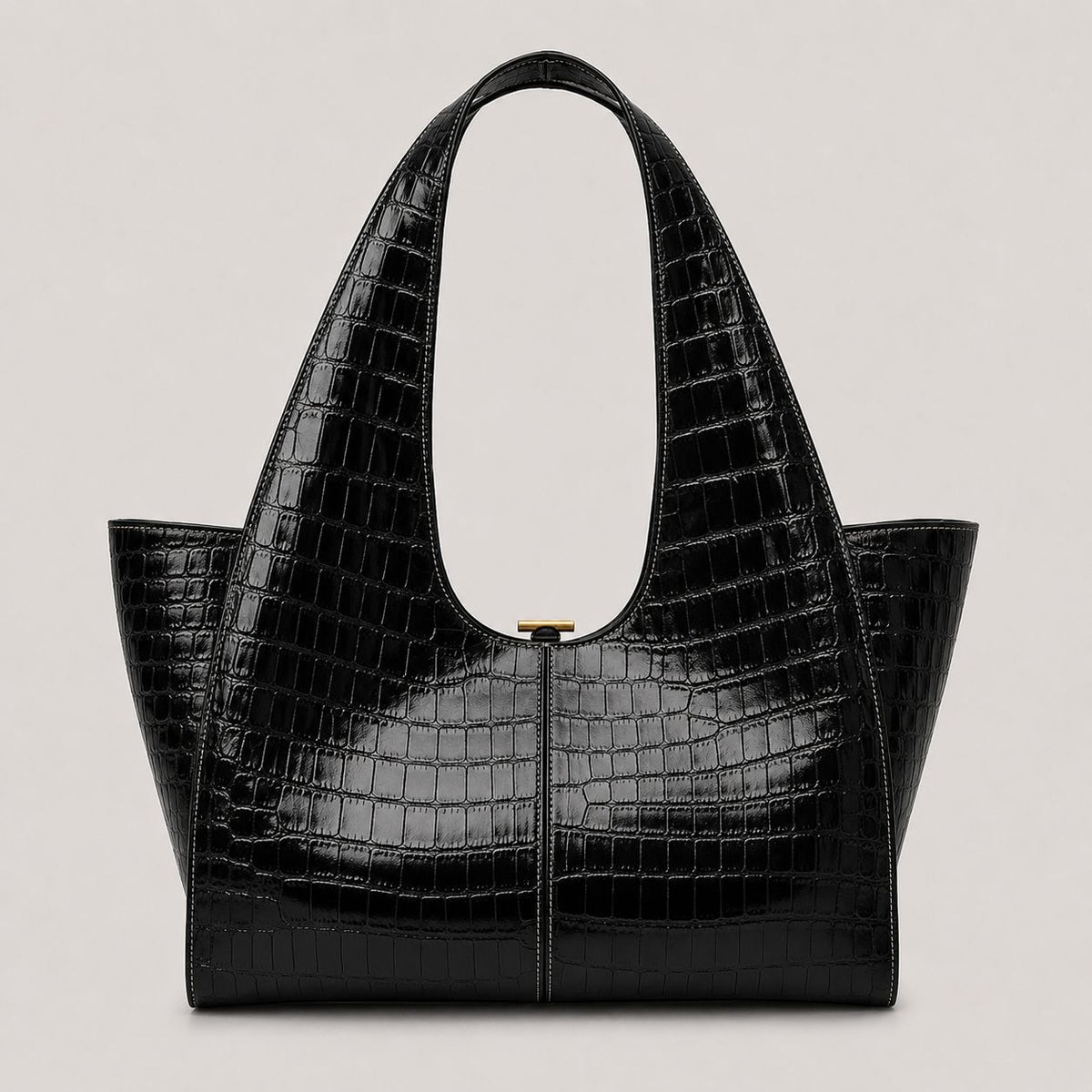 Schlanker strukturierter Tote-Handtasche