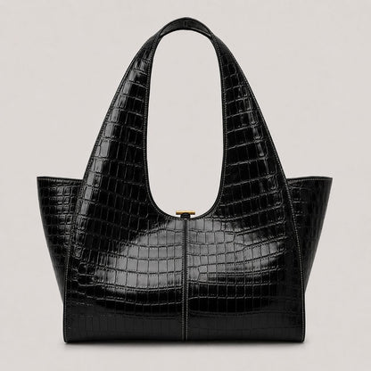 Schlanker strukturierter Tote-Handtasche