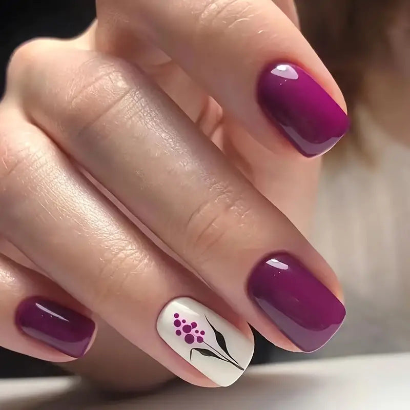 Blumenmuster-Nagelkunst-Set Brehn