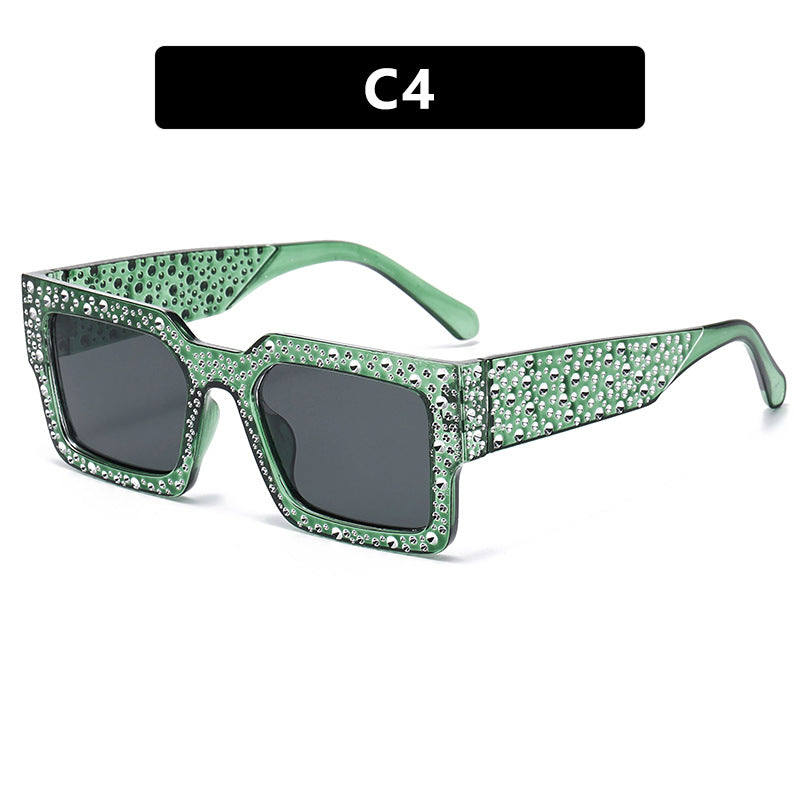 Damen extravagante Sonnenbrille mit funkelndem Akzent Brehn