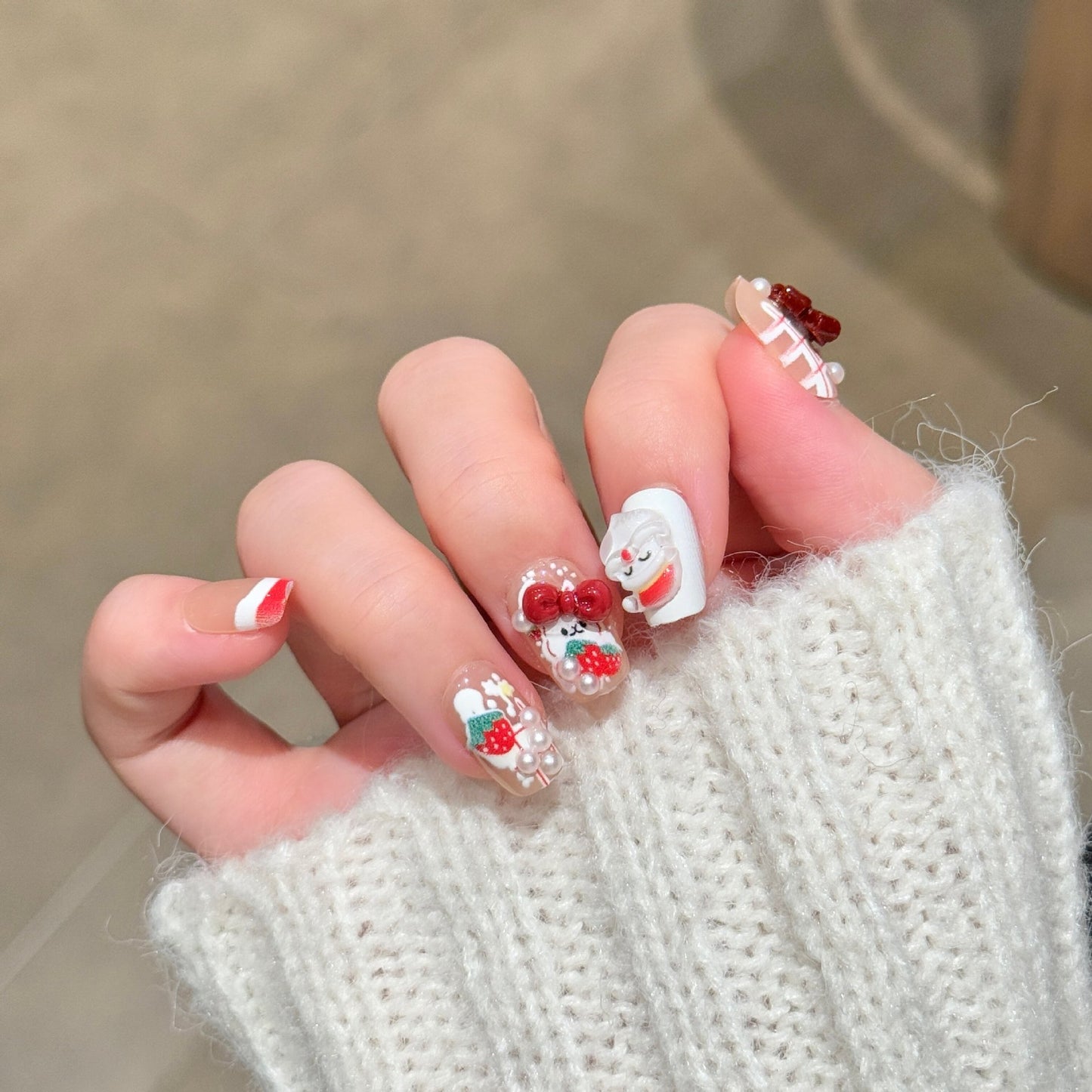 Verspielt Charakter-Themen Press-On Nagelkunst Brehn