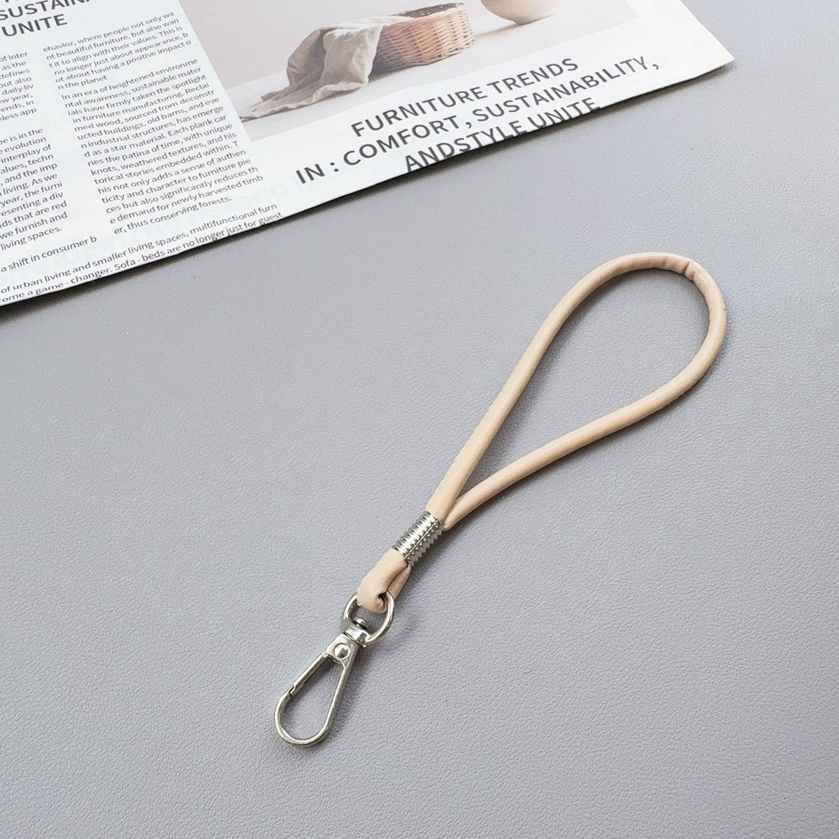 Premium Silikon Loop Schlüsselanhänger Halter Brehn