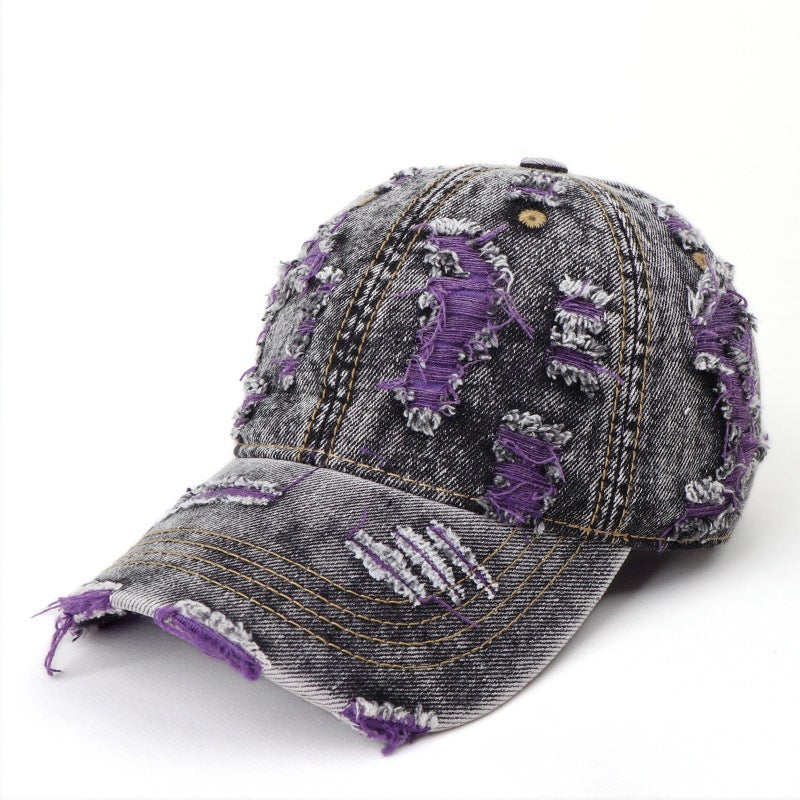 Damen distressed Denim Baseball Cap Brehn