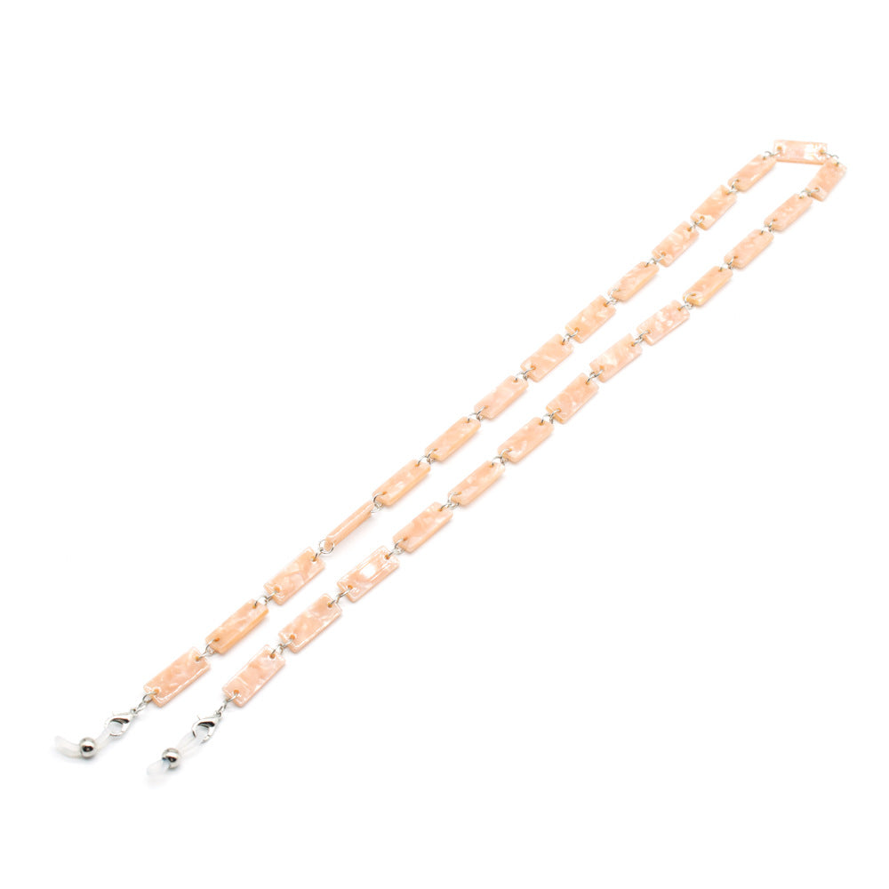 Stylische Schildpatt-Muster Brille Kette Brehn
