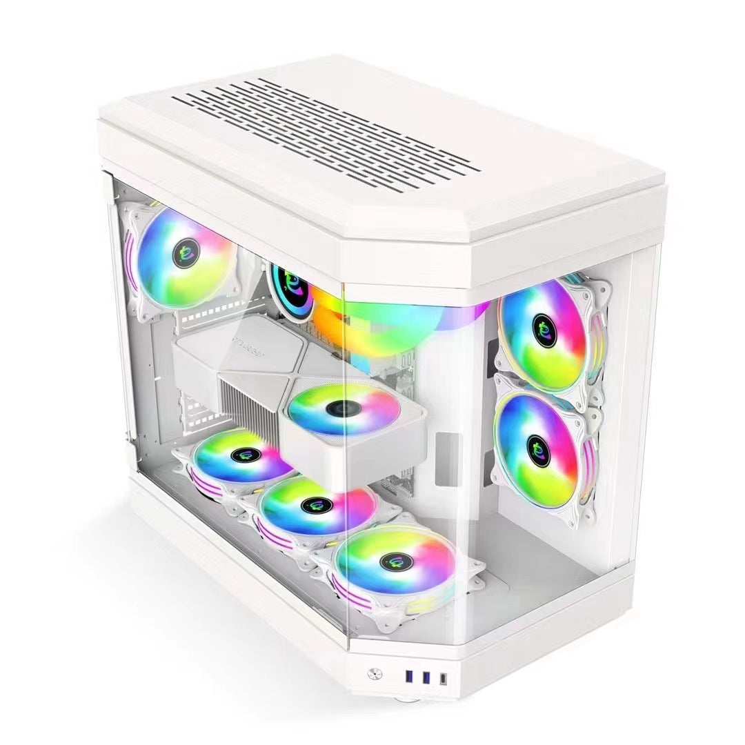 Erweiterbares Transparentes Gaming-PC-Gehäuse Brehn