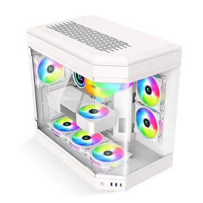 Erweiterbares Transparentes Gaming-PC-Gehäuse Brehn