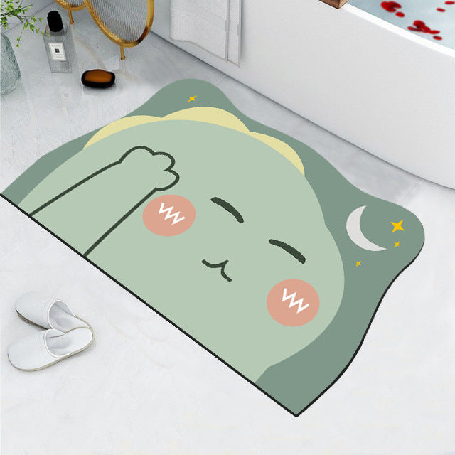 Niedlicher Katzen Design Badezimmermatte Brehn