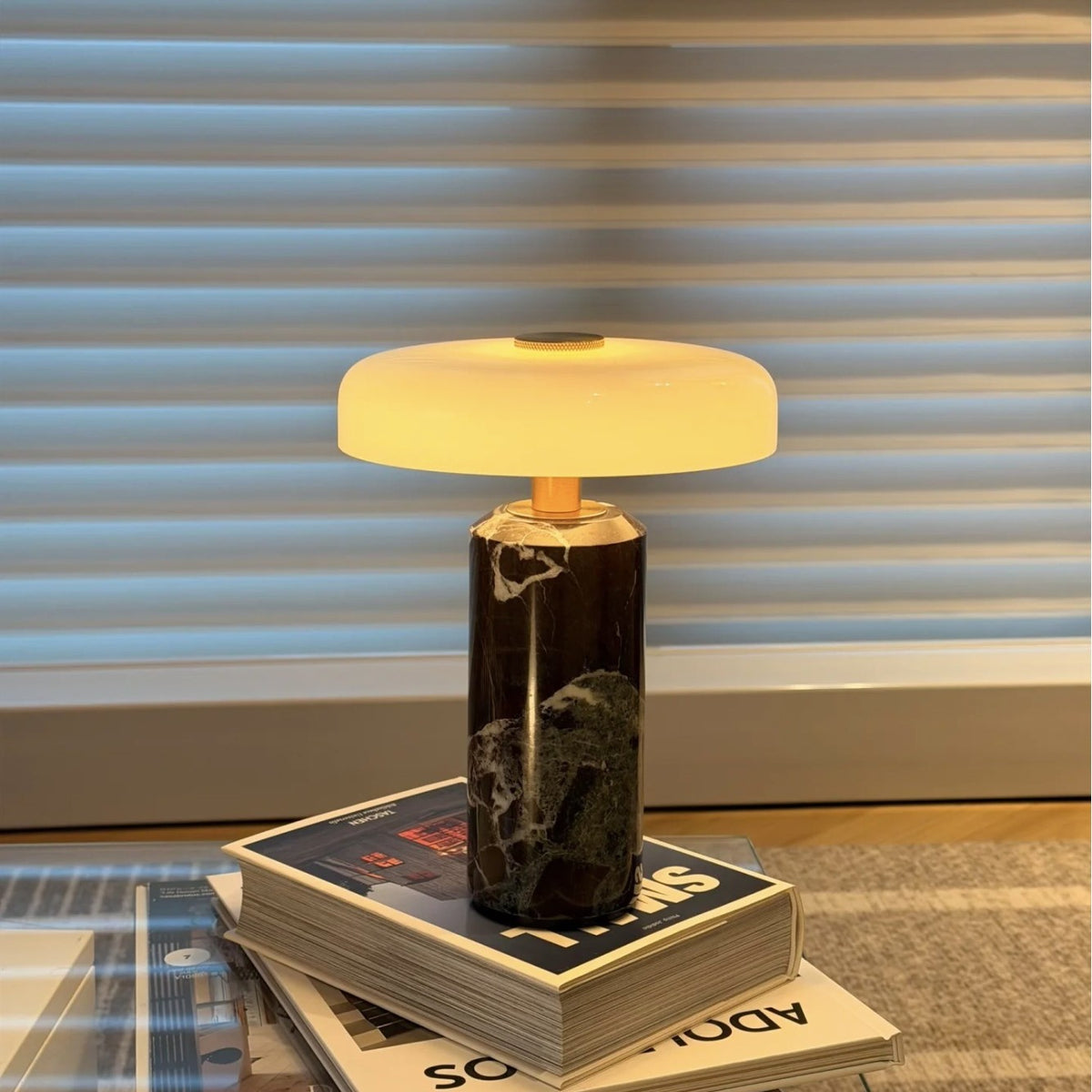 Moderne Marmorbasis Tischlampe