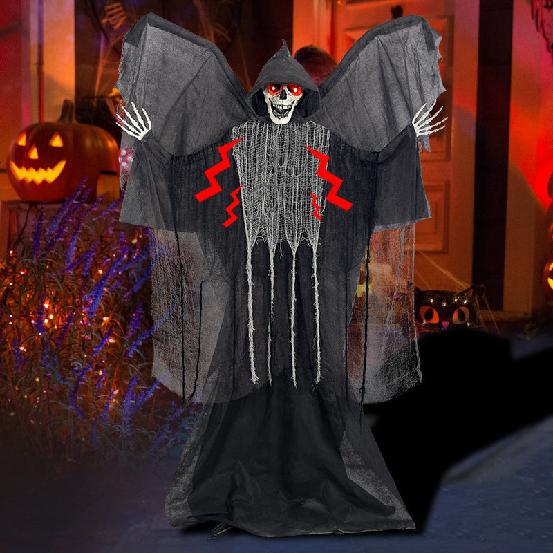 Spooky animierte Sensenmann-Dekoration Brehn