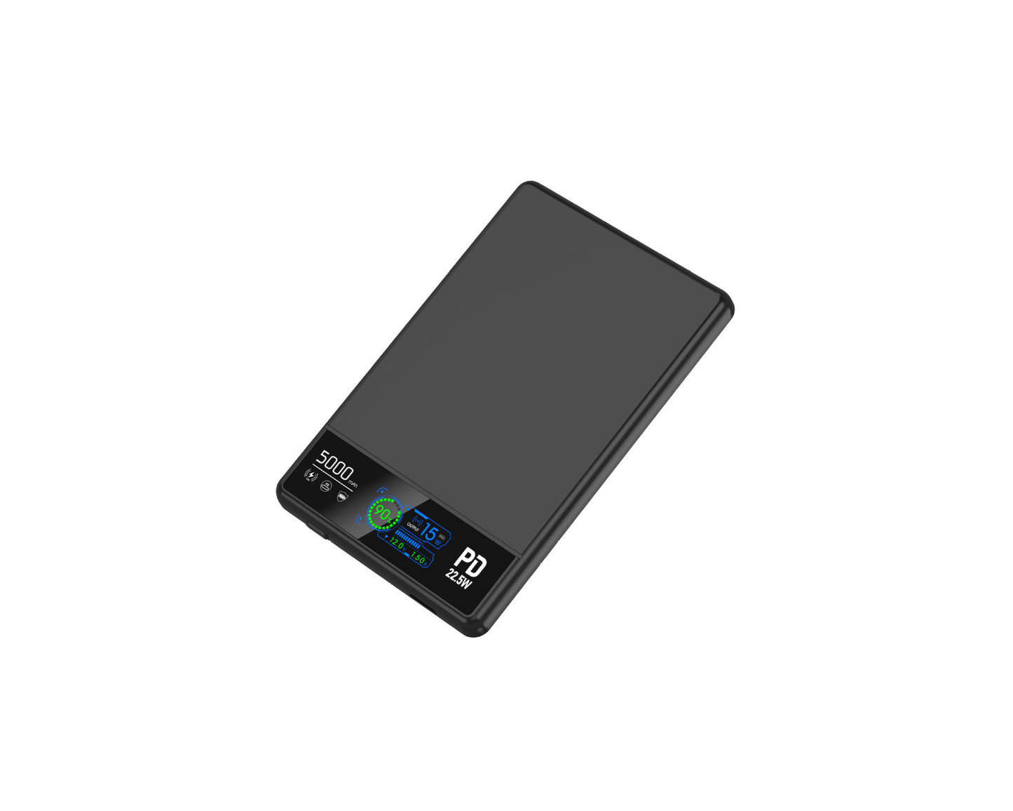 Digitale Präzisions-Powerbank mit Led-Display und Schneller Ladefunktion Brehn