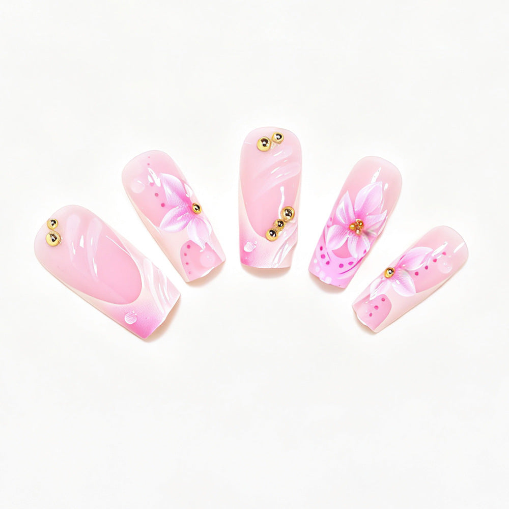 Künstlerisches Florales Nageldesign Set Brehn
