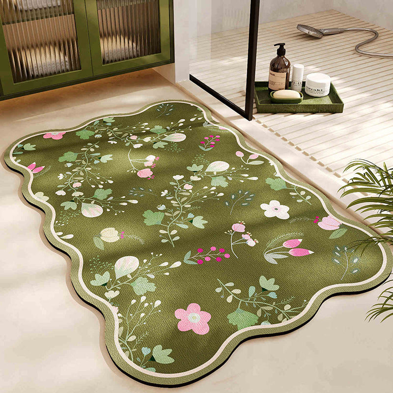 Floral Pattern Badmatte Brehn