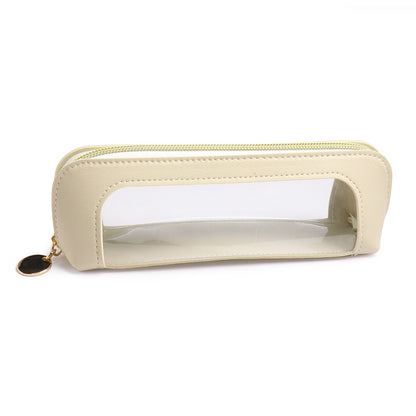 Transparente Tasche mit goldenen Akzenten