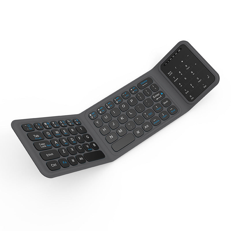 Faltbare Bluetooth-Tastatur mit leisen Schaltern Brehn