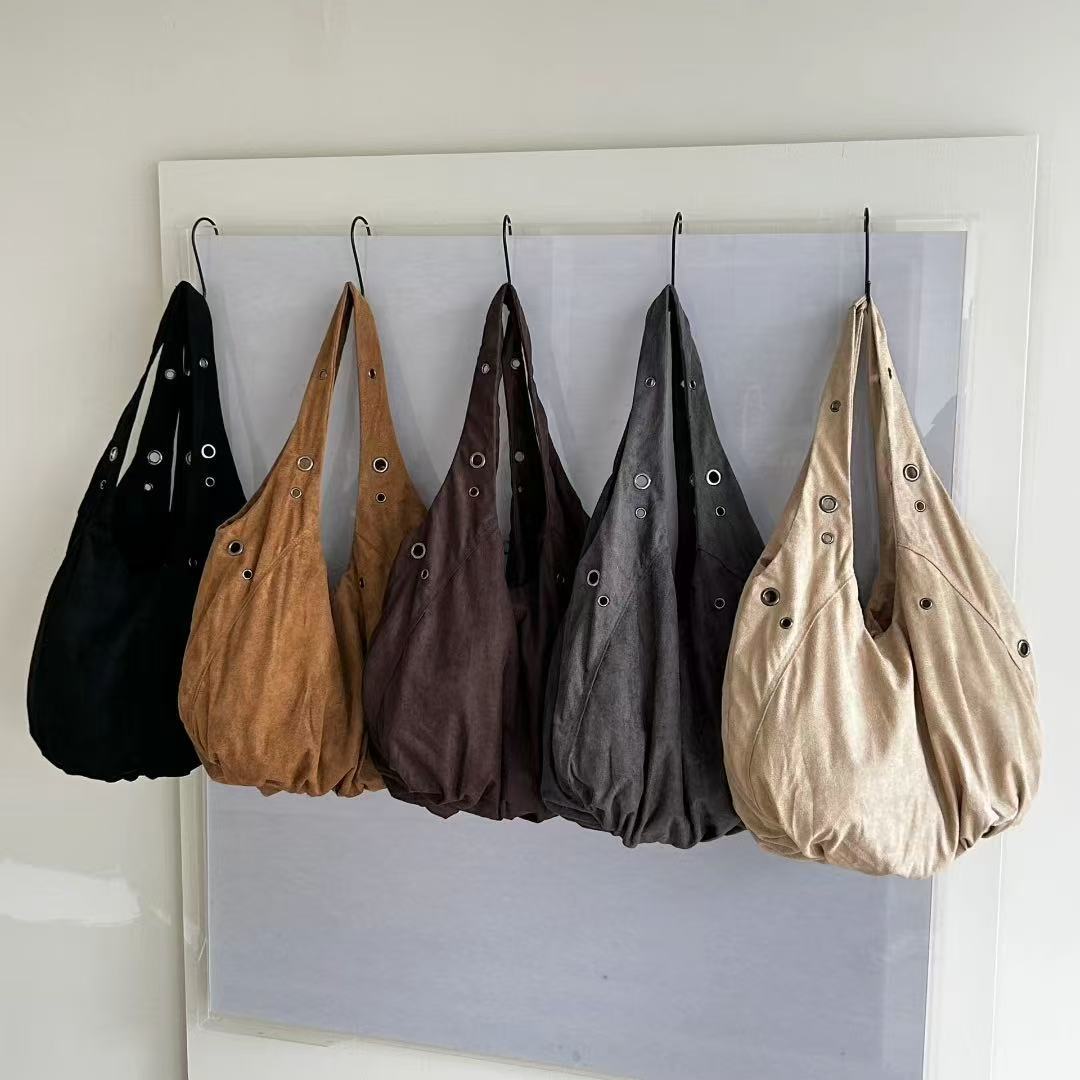 Lässige Canvas-Schultertasche