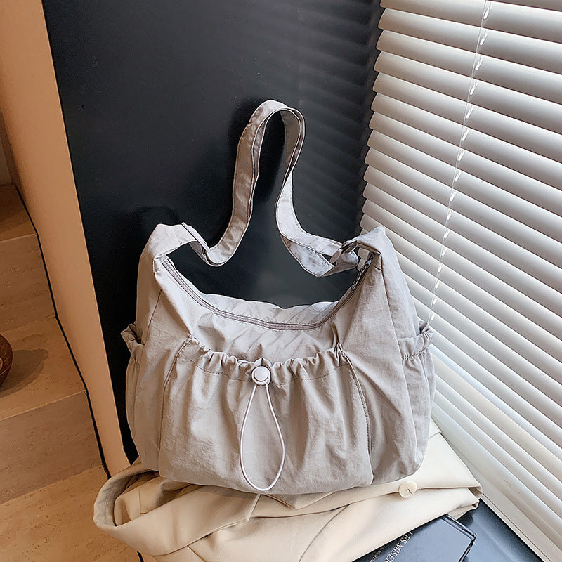 Weiche Stoff Freizeit Schultertasche