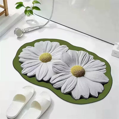 Blumenförmiger Teppich