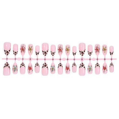 Exquisite Kunstnagel-Set mit floralem und tierischem Design Brehn