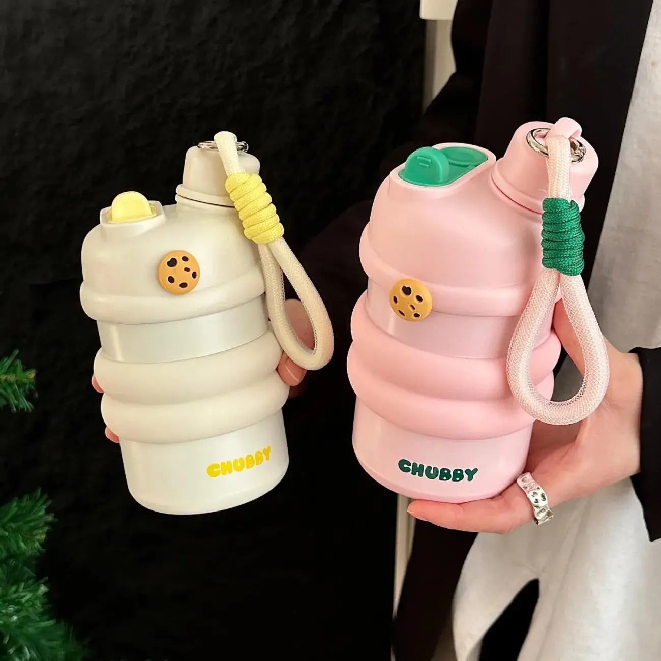 Damen Sportliche Edelstahl-Wasserflasche Brehn