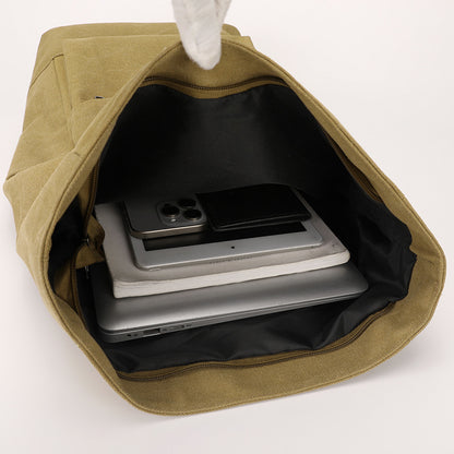 Roll-Top Canvas Rucksack