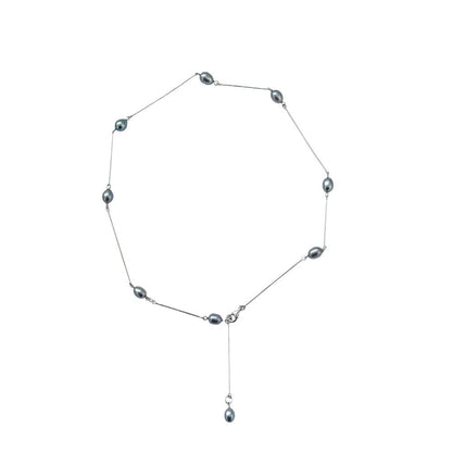Elegante gestapelte Lariat-Halskette Brehn