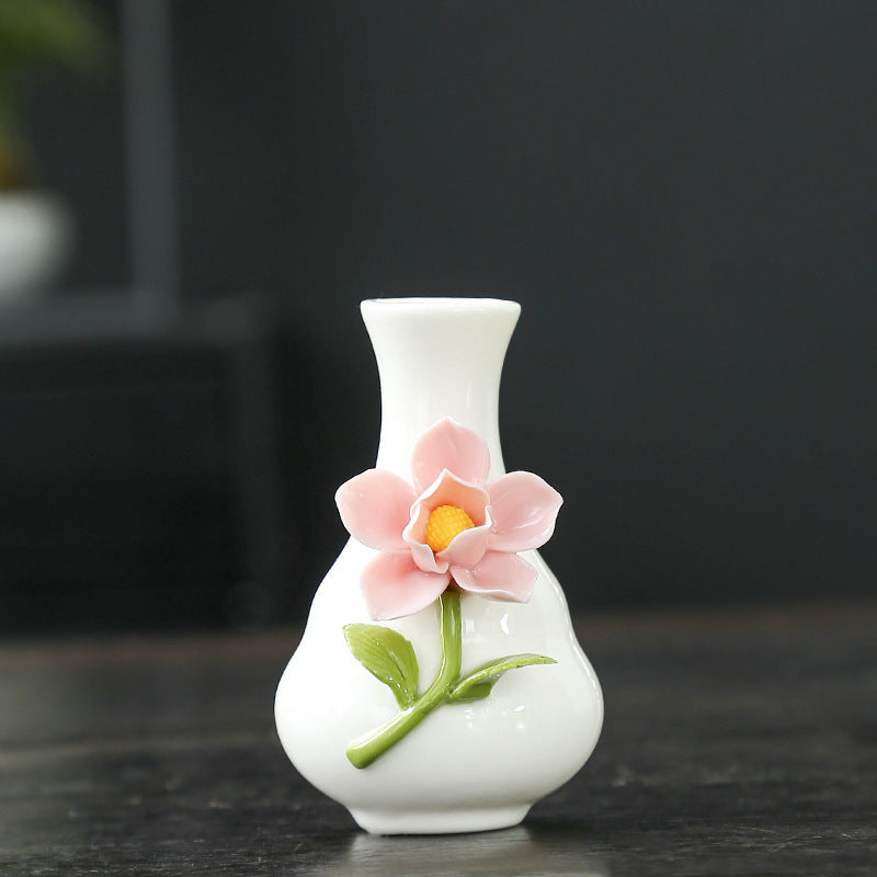 Künstlerische Blumenporzellanvase Brehn