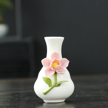 Künstlerische Blumenporzellanvase Brehn