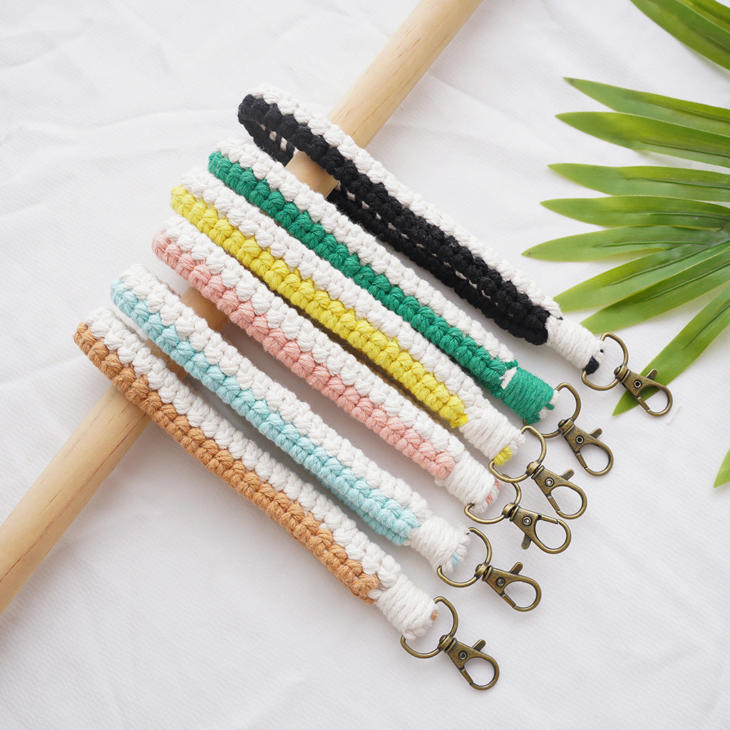 Macramé Schlüsselanhänger Halter Brehn