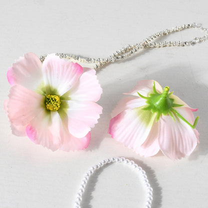 Elegante Blumige Haarklammer Set