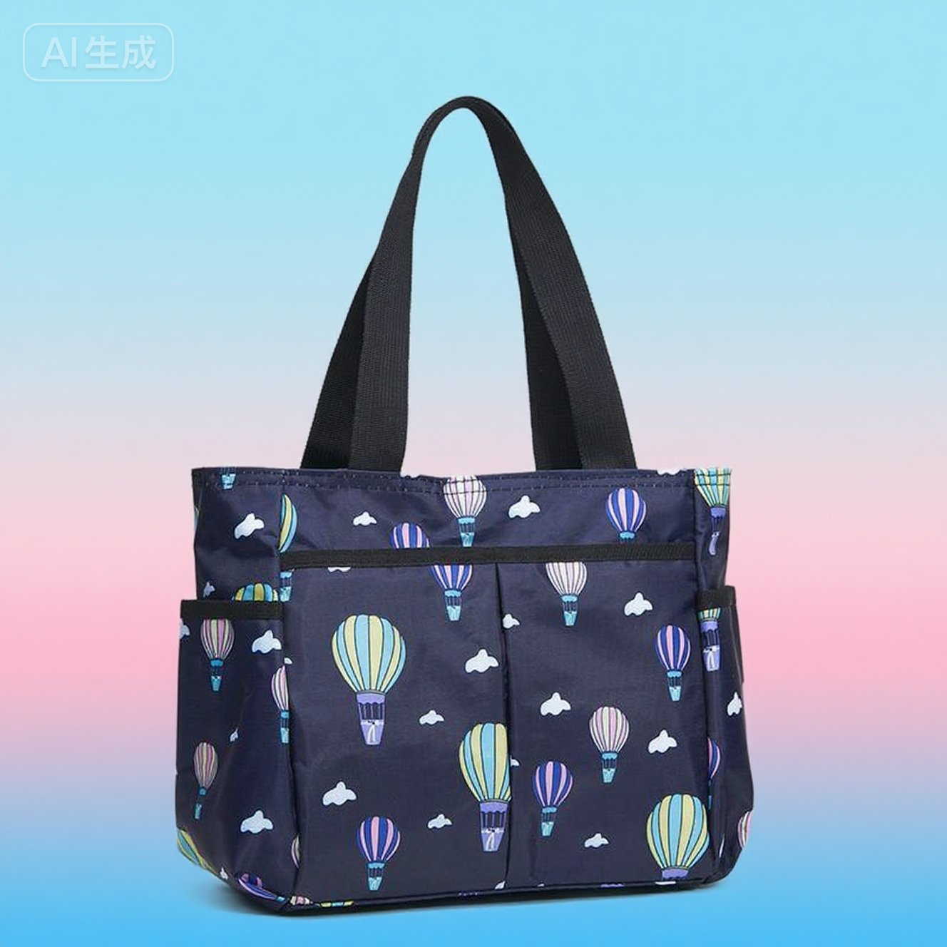 Stylische gestreifte Mehrfach-Tasche Brehn