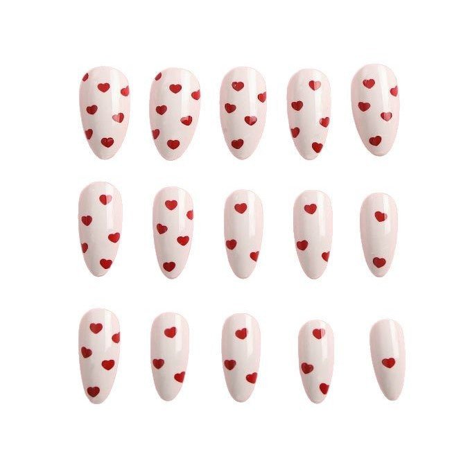Herz-verziertes Nageldesign-Set Brehn