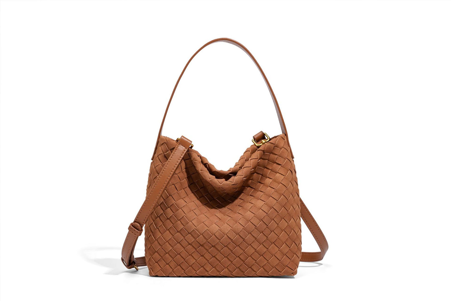 Texturierte vegane Leder-Crossbody-Tasche Brehn