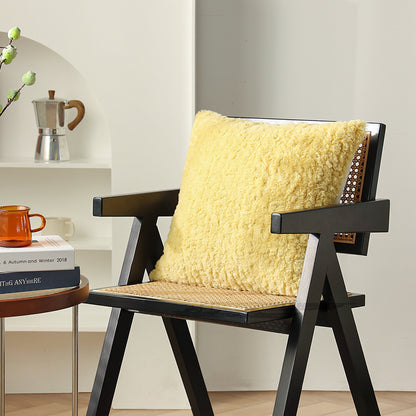 Modernes Zierkissen in Lammfell-Optik mit dichter Hochflorstruktur Brehn