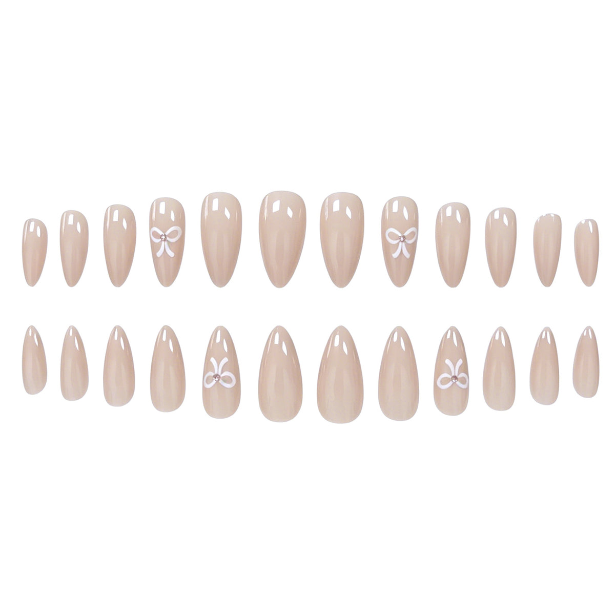 Elegante Spitz-Press-On-Nagelverlängerungen Brehn