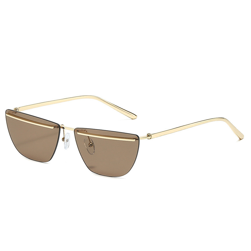 Moderne geometrische eckige Sonnenbrille Brehn