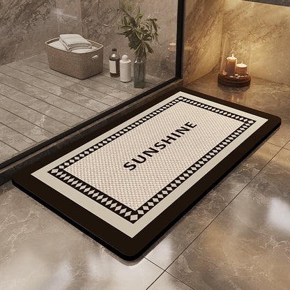 Moderne geometrische Badmatte