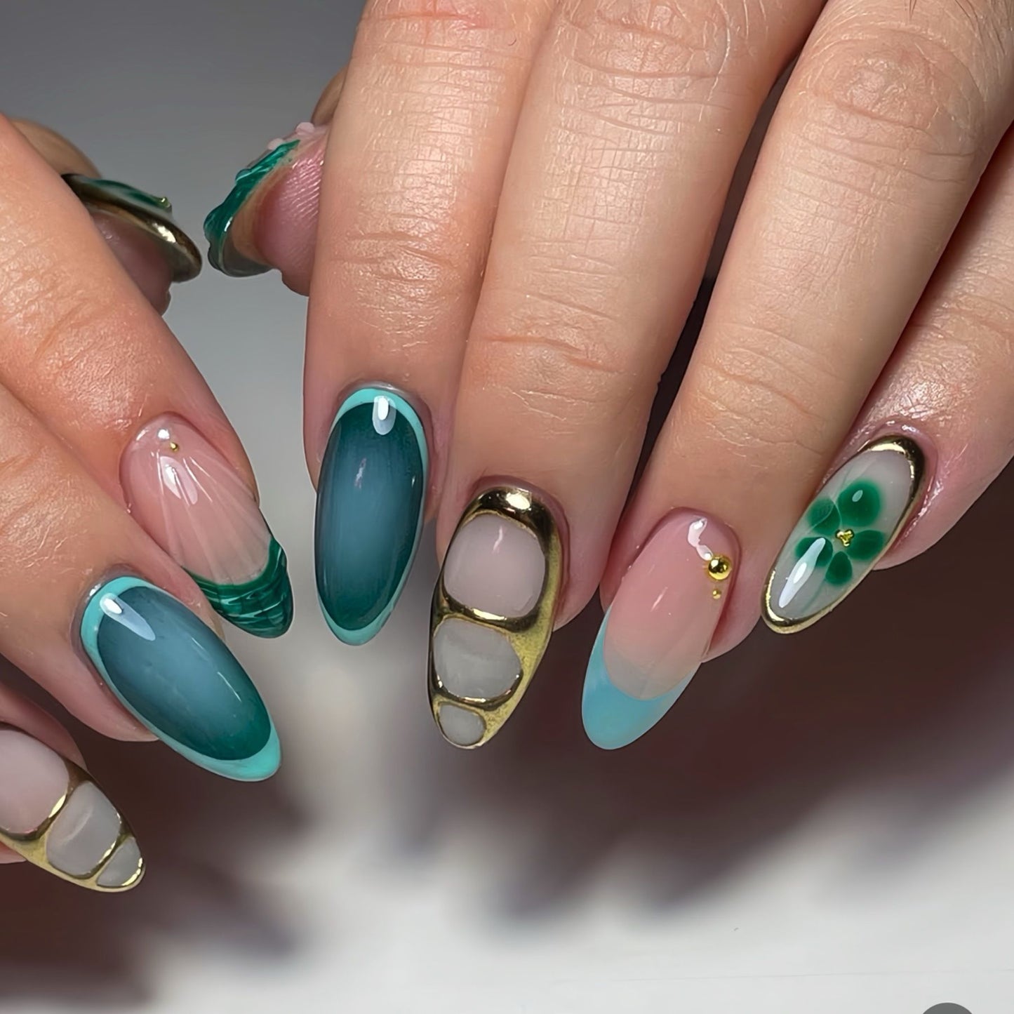Chic Dekorative Druck-Ne Nail Art Brehn