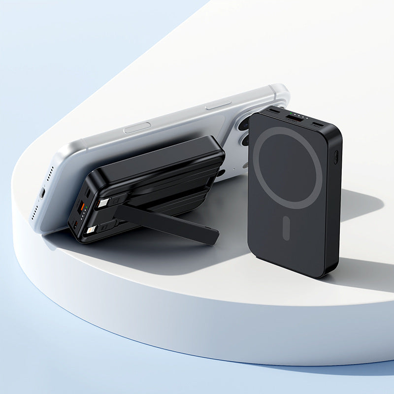 Tragbare Powerbank mit Magnetfunktion und Integriertem Standfuß Brehn