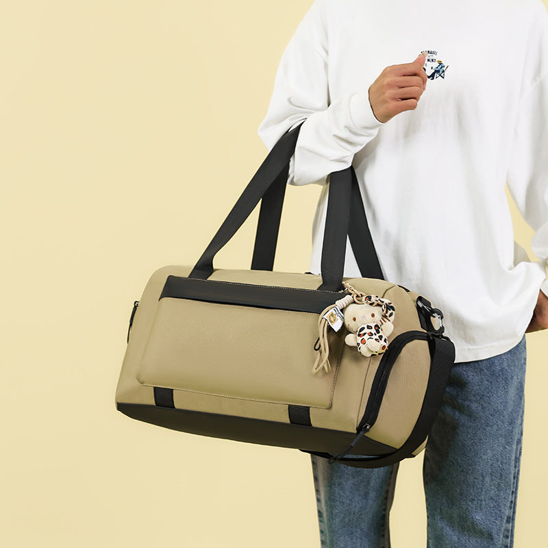 Sportliche Duffel-Tasche mit Praktischen Fächern und Abnehmbarem Schultergurt Brehn