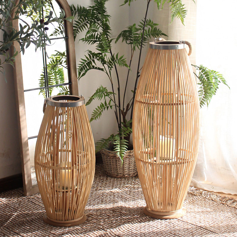 Elegante Rattan-Laterne Brehn