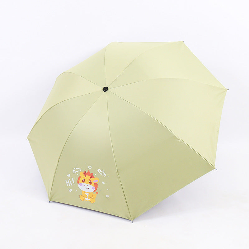 Damen Falt-Regenschirm mit lustigem Tierdesign Brehn