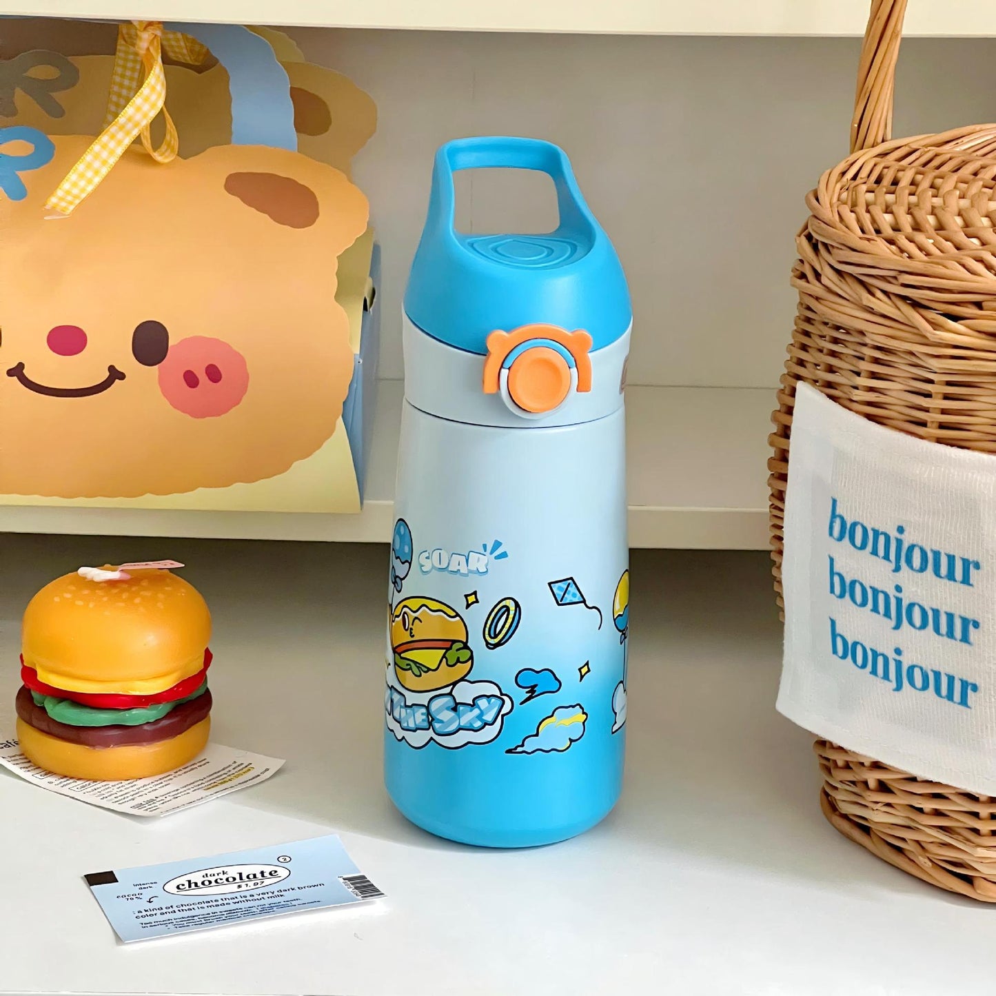 Damen Kinder Trinkflasche mit kinderfreundlichem Design Brehn