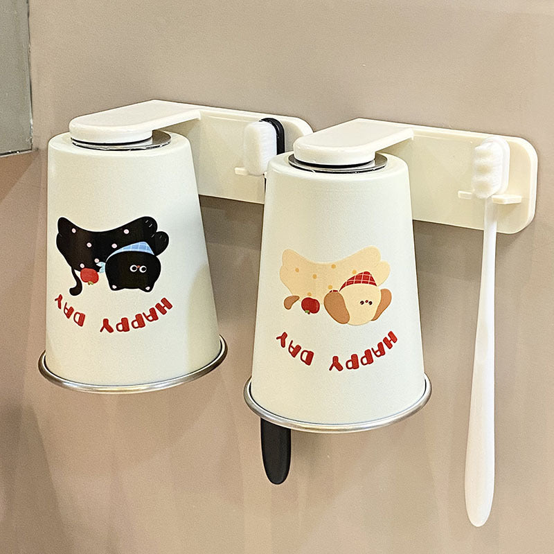 Edelstahl Trinkbecher mit Fröhlichem Hunde-Design Brehn