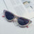 Damen Cat-Eye Sonnenbrille mit funkelndem Kristallbesatz Brehn